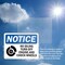 Signmission No Idling Turn Off Engine And Chock Wheels OSHA Notice Sign, Plastic, 10in W x 7in L, 2PK OS-2PACK-NS-P-710-L-16139 - alternate 7